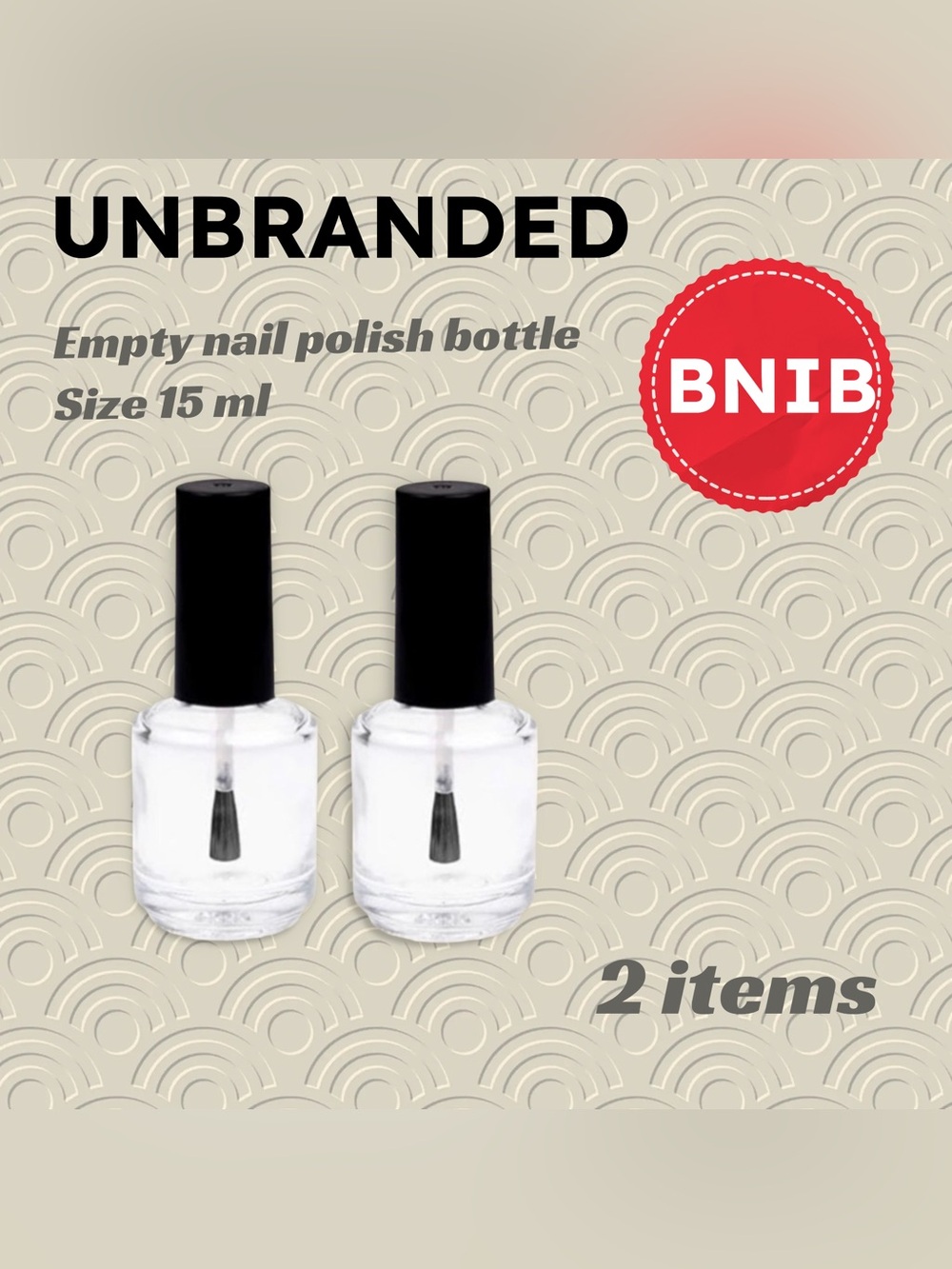 💚2/15$ 🆕📦NIB | 15 ml | Useful 2X Empty Nail Polish Bottles